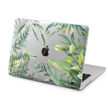 Чохол пластиковий для Apple MacBook Air 15 M2 M3 M4 M5 2023-2026 (Зелена рослинність) A2941/A3114/A3241/A3448 макбук