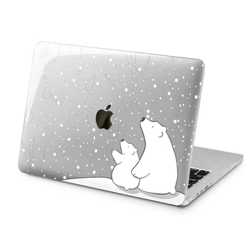 Чехол пластиковый для Apple MacBook Neo 13 (A18 Pro) 2026 (Полярные медведи) A3404 макбук нэо 13" inch