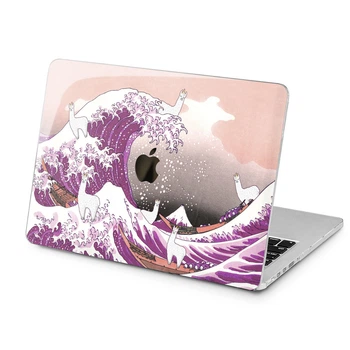 Чохол пластиковий для Apple MacBook Air 13 2018-2020 (Рожева Велика хвиля) A1931/A1932/A2179/A2337 макбук ейр M1 аір 13.3"