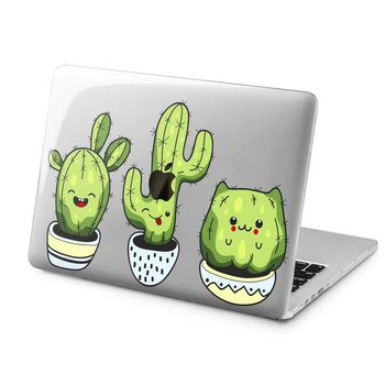 Чехол пластиковый для Apple MacBook Neo 13 (A18 Pro) 2026 (Кавайные кактусы) A3404 макбук нэо 13" inch