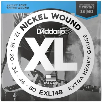 Струны для электрогитар D'Addario EXL148 XL Nickel Wound Extra Heavy (12-60)