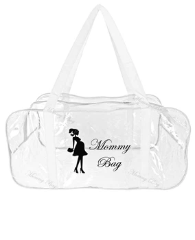 Сумка прозрачная в роддом Mommy Bag (L) Белая