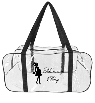 Сумка прозрачная в роддом Mommy Bag (L) Черная