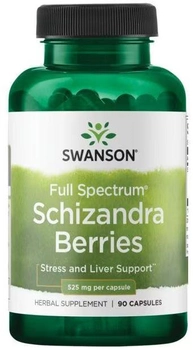 Swanson Schizandra Cytryniec Chiński 525 mg 90 kapsułek (SW1347)