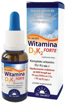 Witamina D3 Dr Jacobs K2 Forte 20 ml (DJ124)