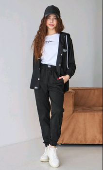 Костюм тройка для девочки подростка Kristina - 98978 р.152 см Черный