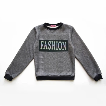 Свитшот для девочки утепленный люрексовый SmileTime Fashion 122 см темно-серый (ZQ26-03-2)