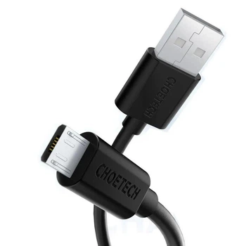 Кабель Choetech (AB003) USB-A to Micro USB 1.2m PVC Cable