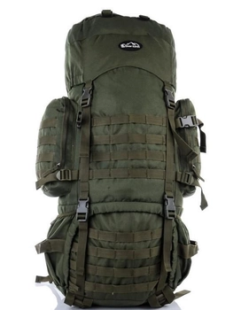 Тактический каркасный походный рюкзак Over Earth модель 625 80 литров Оливковый