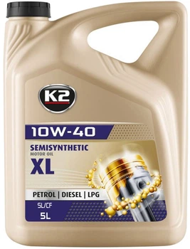 Моторна олива K2 SEMISYNTHETIC 10W-40 XL 5L (5906534043948)