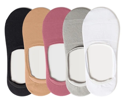 Набір 5 пар безшовних дихаючих слідів з силіконом ORGANIC cotton JILL ANTONY 38-40 арт. 31001