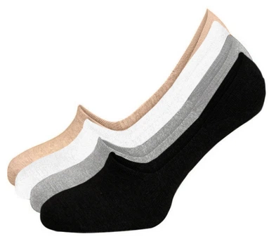 Набір 4 пари безшовних дихаючих слідів з силіконом ORGANIC cotton JILL ANTONY 38-40 women's арт. 31001