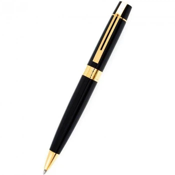 Ручка шариковая Sheaffer Sh932525 из латуни с позолотой черная