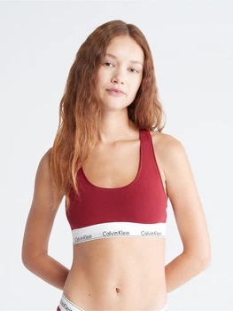 Бюстгальтер без кісточок бавовняний Calvin Klein Underwear 245946320 XS Червоний (1159778120)