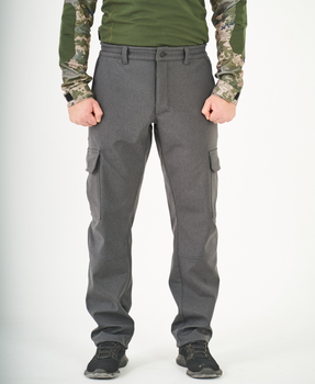 Тактические штаны UKM Софтшел 46-48 (S) серый прямые