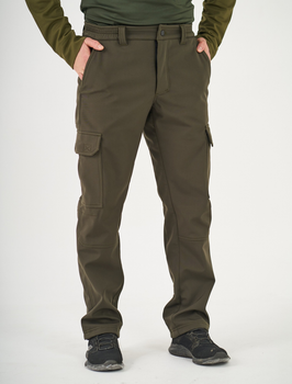 Тактичні штани UKM Софтшел 62 (3XL) олива прямі