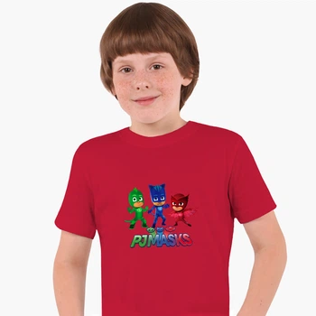 Детская футболка Герои в масках (PJ Masks) (25186-1613) 104-110 см Хлопок Красный