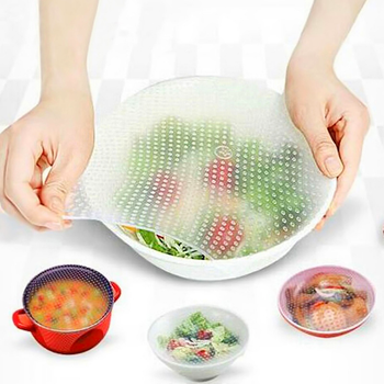 Силіконові кришки-плівки 4 шт, Stretch and Fresh W-68