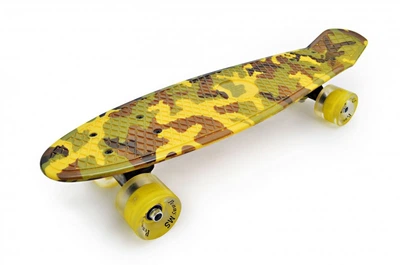 Скейт Пенні борд Penny board Graffics 22 Light Military Yellow