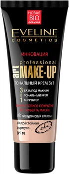 Тональний крем Eveline Art Professional Make-Up 3в1 Світло-бежевий 30 мл (5907609336682)