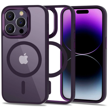 Противоударный чехол Crystal Premium case для iPhone 14 Pro Max Deep Purple