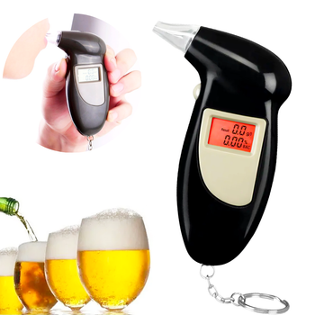 Алкотестер Digital Breath Alcohol Tester зі змінними мундштуками, Чорний