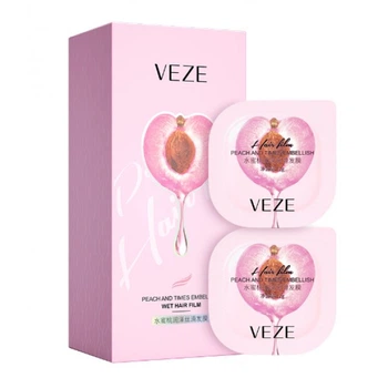 Набор масок для волос Veze Peach and Times Embellish Wet Hair Film, с экстрактом персика, 6 шт