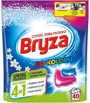 Капсули для прання Bryza 4в1 Spring Fresh Color 40 шт (5908252001538)