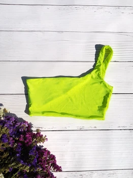 Салатовий топ підлітковий PrettyLittleThing 8857-1111 XS(40)