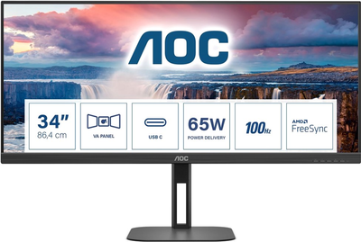 Монитор 34" AOC U34V5C/BK