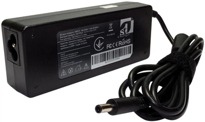 Блок питания 1stCharger для ноутбуков Dell 90Вт 19.5В 4.62A 4.5x3.0 мм + кабель питания (AC1STDE90WA)
