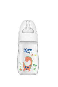 Пляшечка для годування Wee Baby Classic Plus соска № 1 250 мл з широкою шийкою 136-6