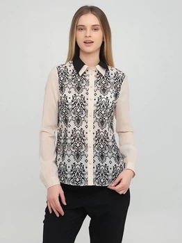 Рубашка Vero Moda 314105002 M (91291M) Бежевый