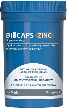Bicaps Formeds Zinc 25 mg 60 k odporność FO773