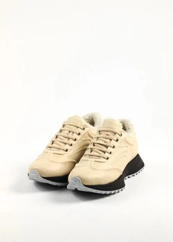 Кроссовки Evromoda 721768 молочный кожа 36