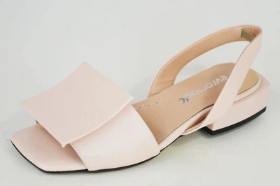 Босоножки Evromoda 4010805 пудра кожа 41