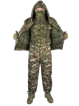 Костюм зимний TAC (куртка+штаны с подтяжками) мультикам, размер L