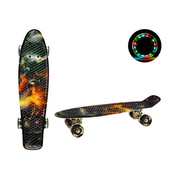 Скейт Пенні борд Penny board з колесами які світяться для дітей та підлітків RL SC20417