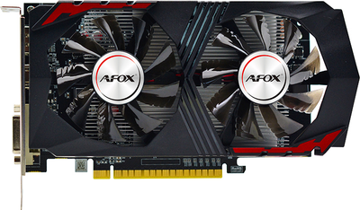 Видеокарта AFOX PCI-Ex GeForce GTX 1050 Ti 4GB GDDR5 (128bit) (1392/7000) (DVI, HDMI, DisplayPort) (AF1050TI-4096D5H2-V6)