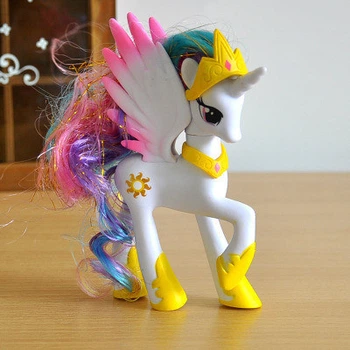Фигурка My Little Pony принцесса Селестия RESTEQ. Игрушка пони единорог. Фигурка Май Литл Пони принцесса 14 см (BG)