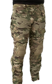 Военные тактические штаны мультикам с наколенниками, размер 2XL
