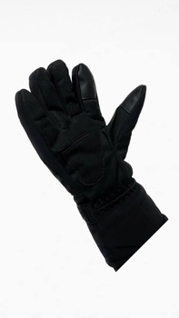 Тактичні зимові рукавиці на хутрі чорні, розмір M