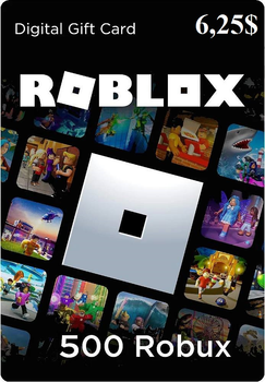 Roblox $6,25 Gift Card | 500 Robux