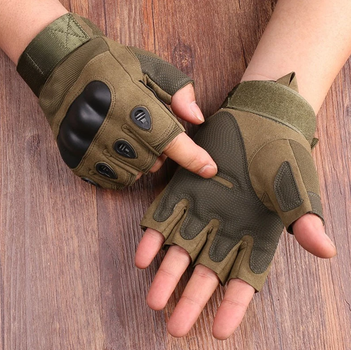 Тактичні перчатки рукавички без пальців Qakiey
