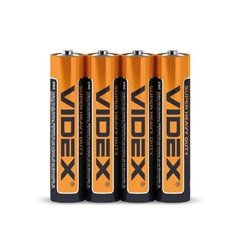 Батарейки Videx AAA Super Heavy Duty (R03) сольові 1.5V мізінчикові 4 шт