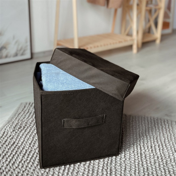 Короб ORGANIZE 30 х 30 см + Крышка универсал Черный (hy-30-kr-black)