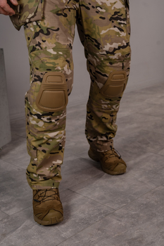 Тактические брюки рип-стоп с карманами для наколенников SM Group розмір 2XL Мультикам
