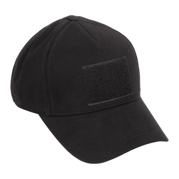 Бейсболка тактическая военная Legion 100% Х/Б Black армейская черная кепка (SK-N1455S)