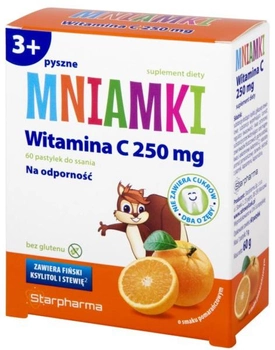 Вітамін С для дітей Starpharma MNIAMKI Witamina C 60 пастилок (SP734)