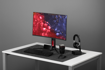 Фетровый коврик для мышки игровой 100х40 см Черный